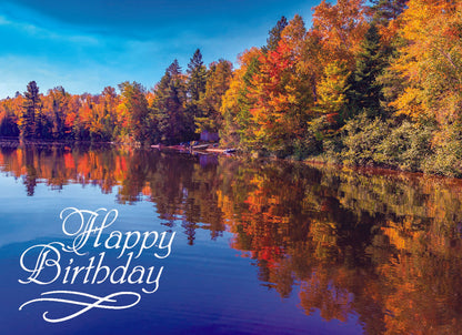 Birthday - Waterways - Assorted Birthday Cards, Box of 12