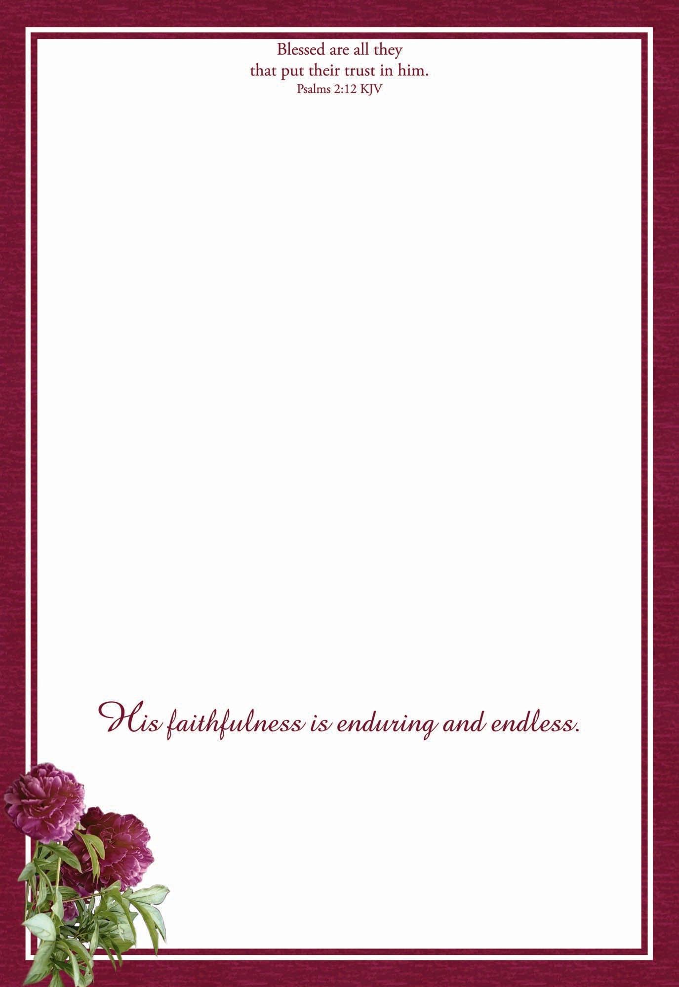 Christian Thinking of You Cards by Shared Blessings- Florally Yours, 12 Cards and Envelopes