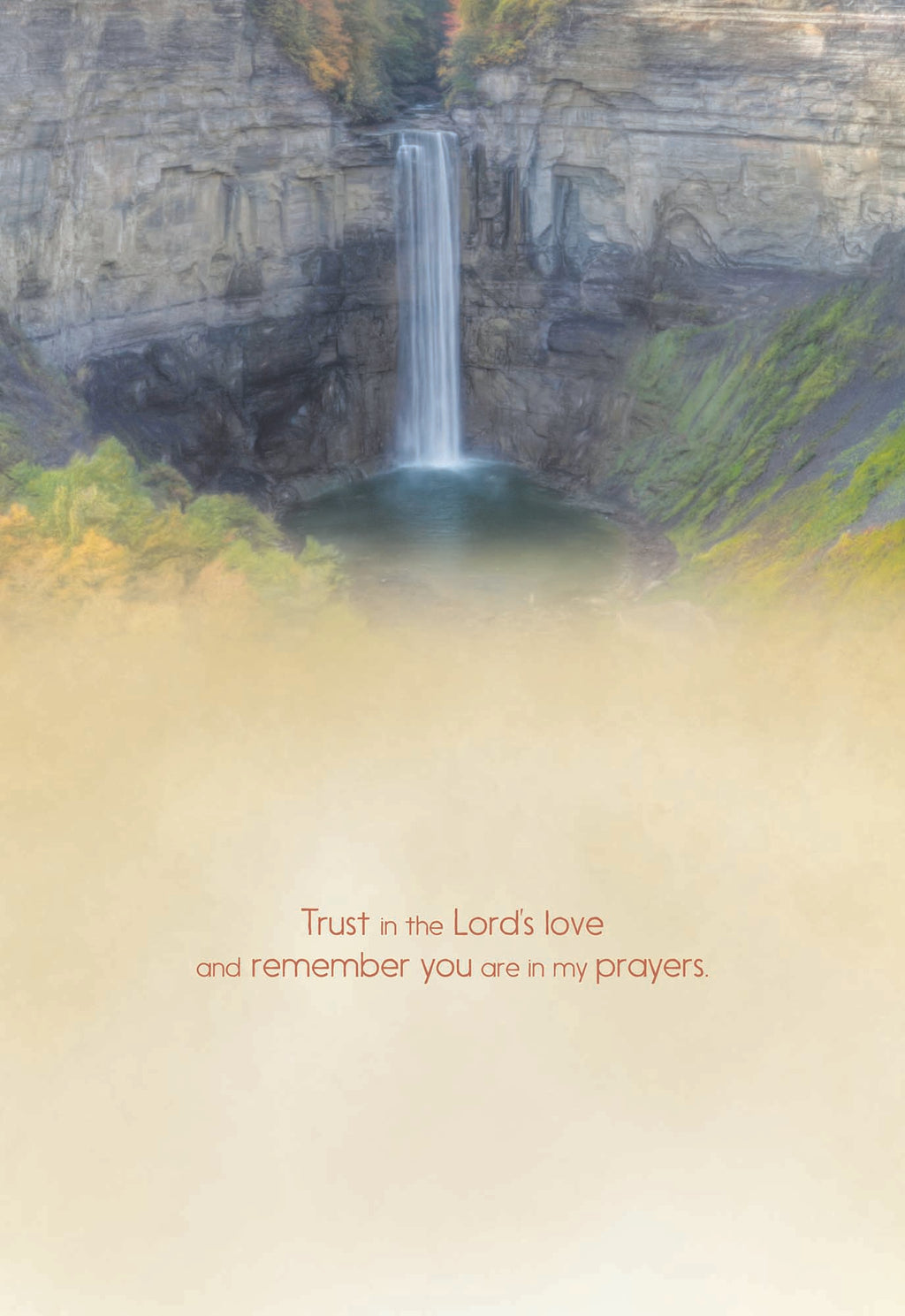 Christian Praying for You Cards by Shared Blessings - Waterfalls, 12 Cards and Envelopes