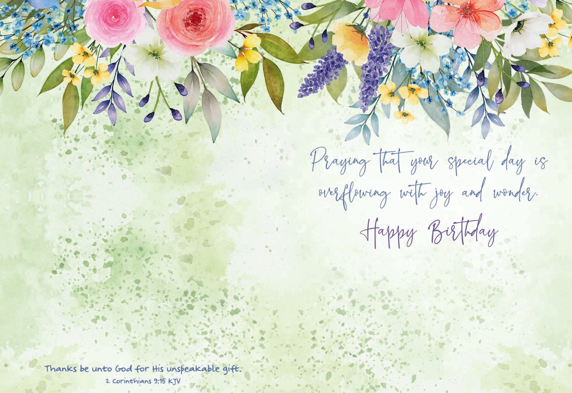 Inside Scripture - Thanks be unto God for His unspeakable gift. 2 Corinthians 9:15 KJV