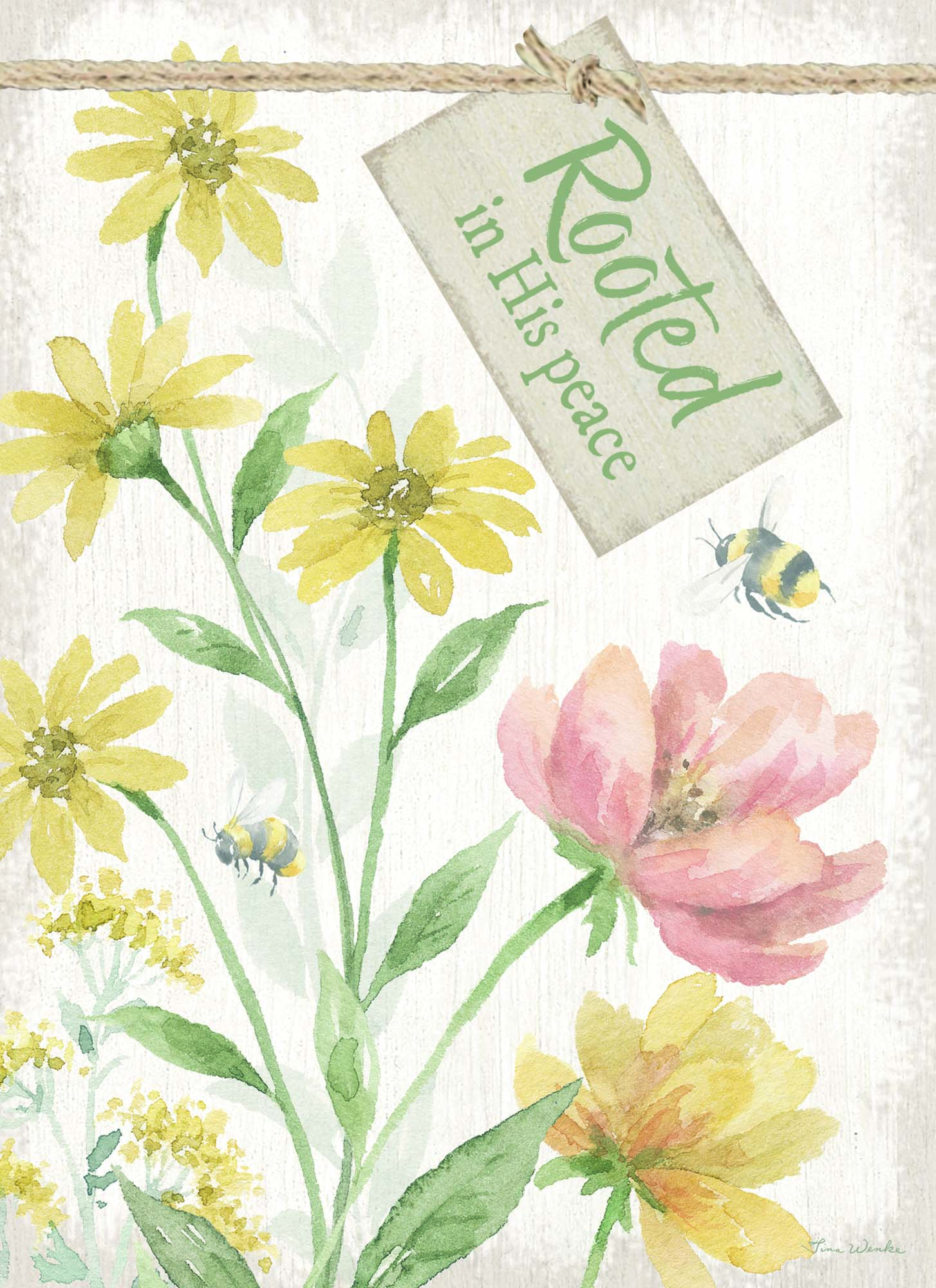 Christian Thinking of You Cards by Shared Blessings, Peaceful Garden, 12 Cards