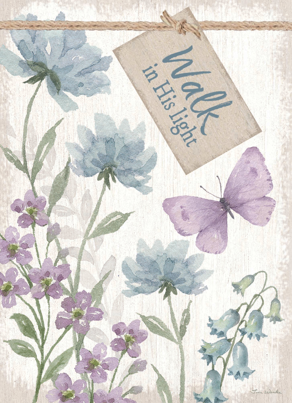 Christian Thinking of You Cards by Shared Blessings, Peaceful Garden, 12 Cards