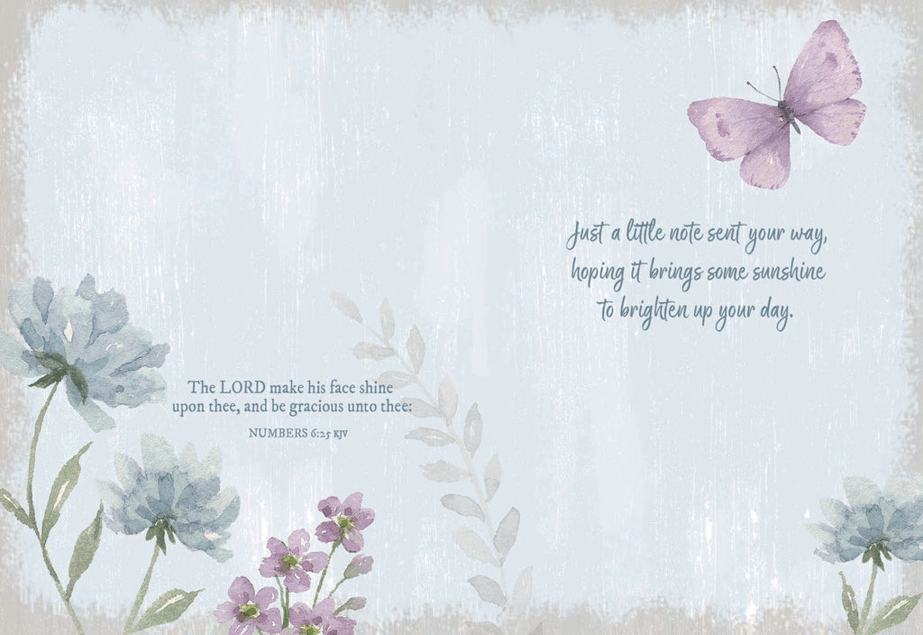 Christian Thinking of You Cards by Shared Blessings, Peaceful Garden, 12 Cards