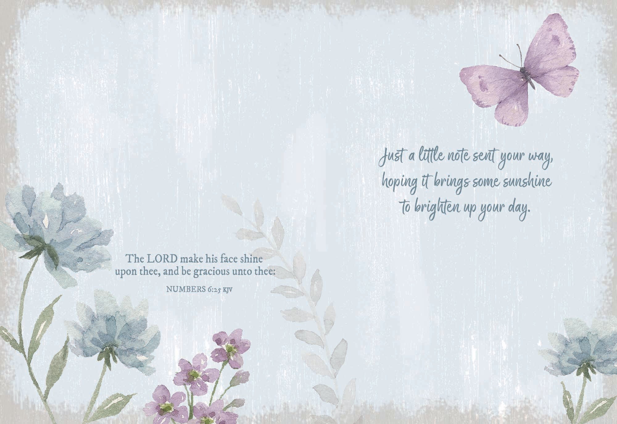 Christian Thinking of You Cards by Shared Blessings, Peaceful Garden, 12 Cards
