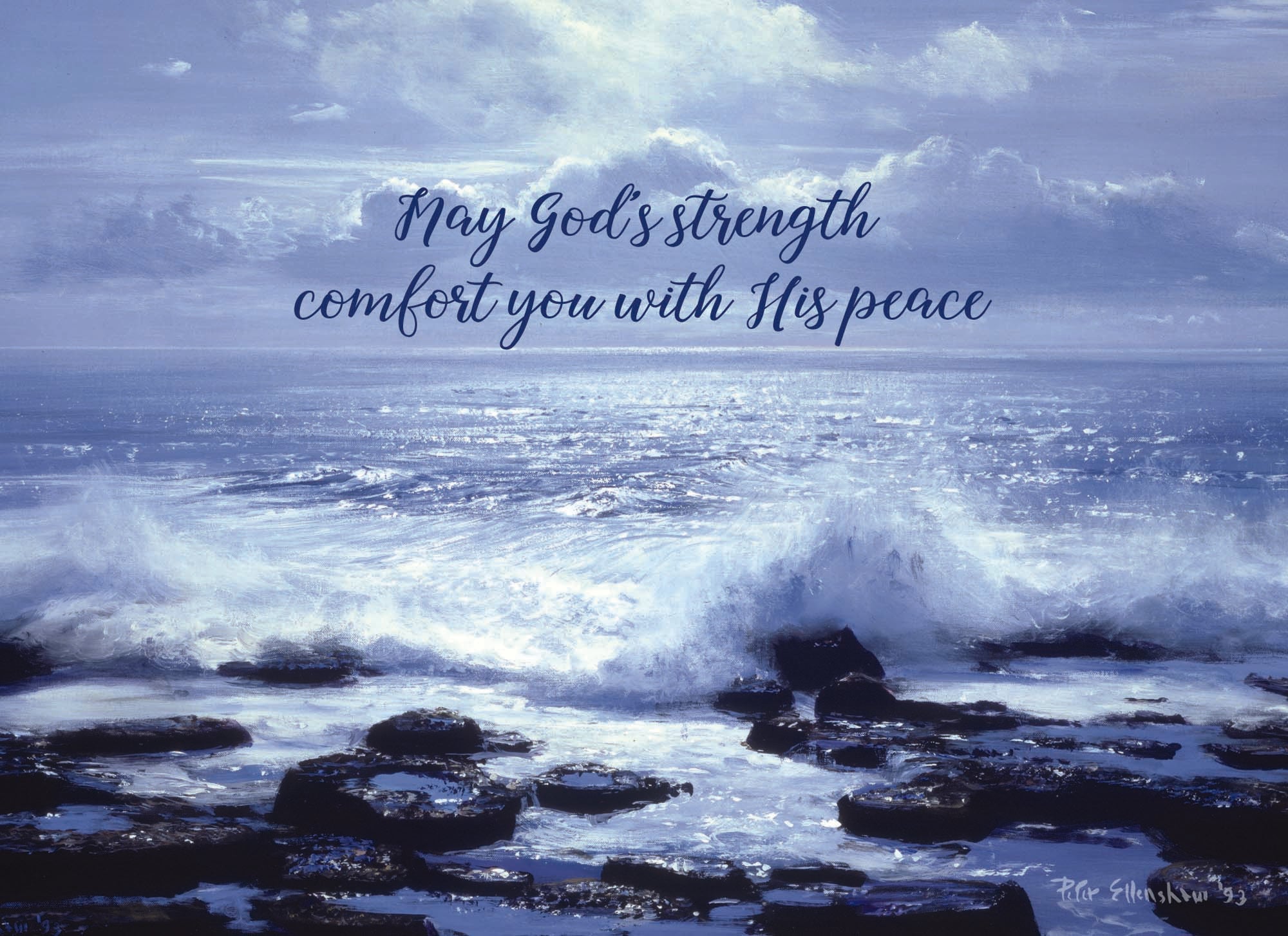 Sympathy - Coastal - assorted Sympathy Cards, Box of 12