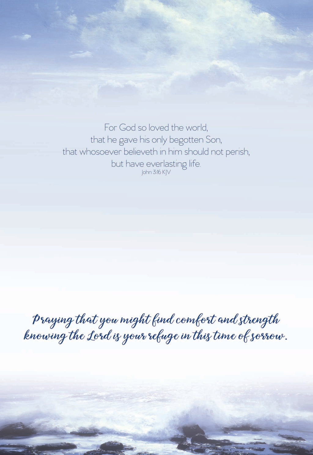 Sympathy - Coastal - assorted Sympathy Cards, Box of 12