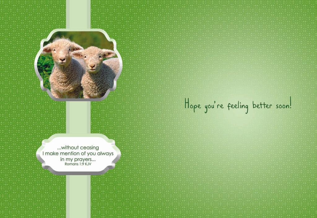 Card 1 Inside Message - Hope you're feeling better soon!