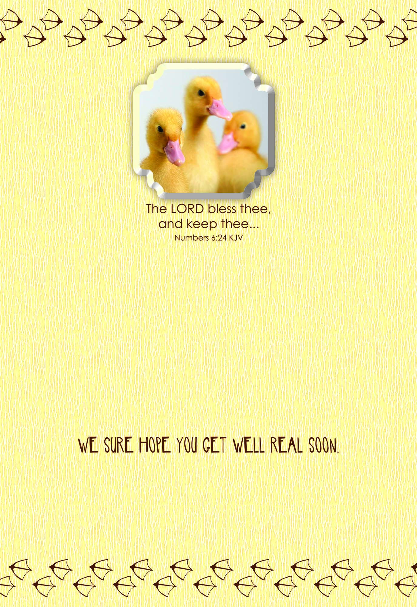 Card 2 Inside Message - We sure hope you get well real soon.