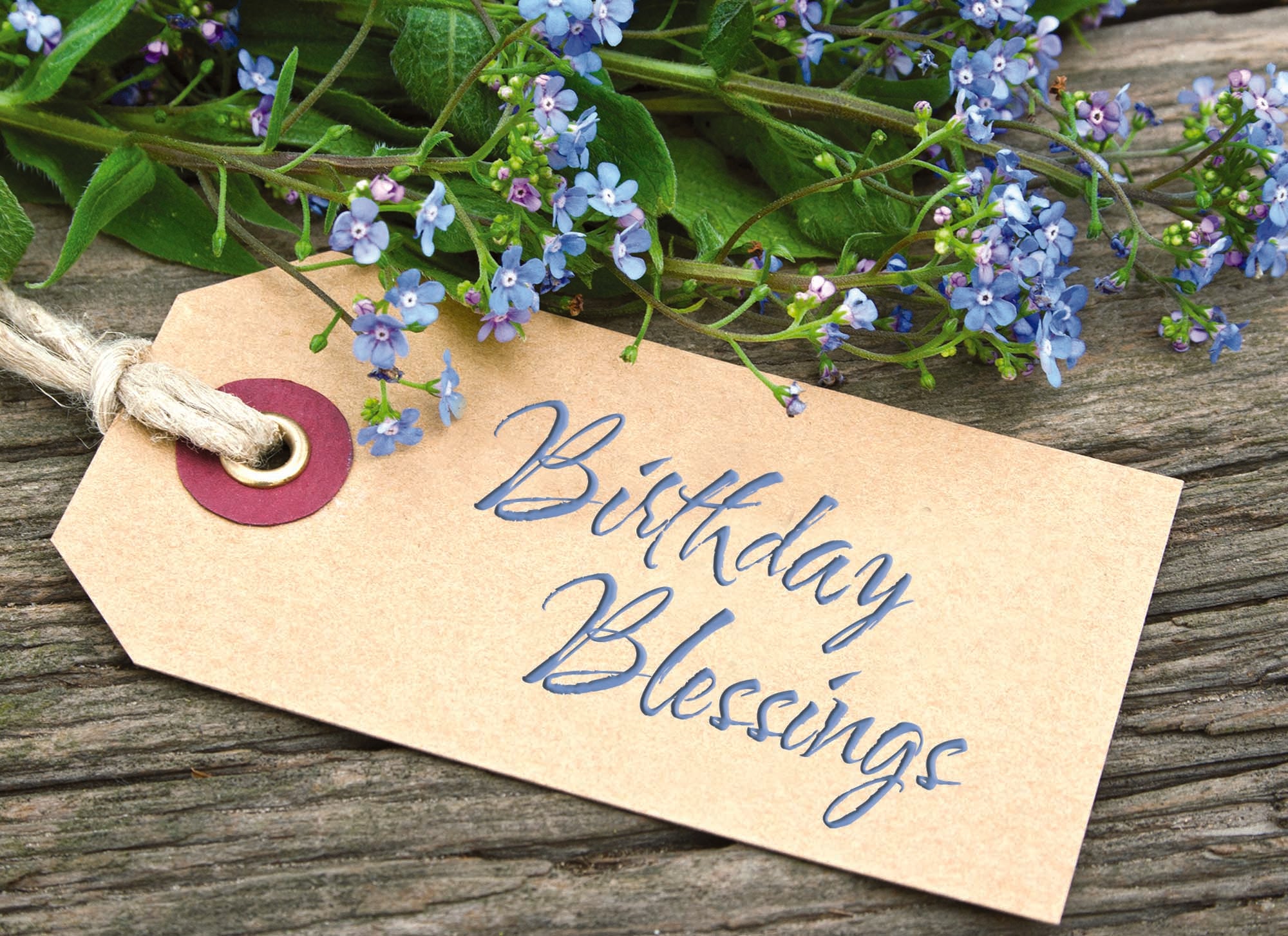 Birthday Floral Tag
