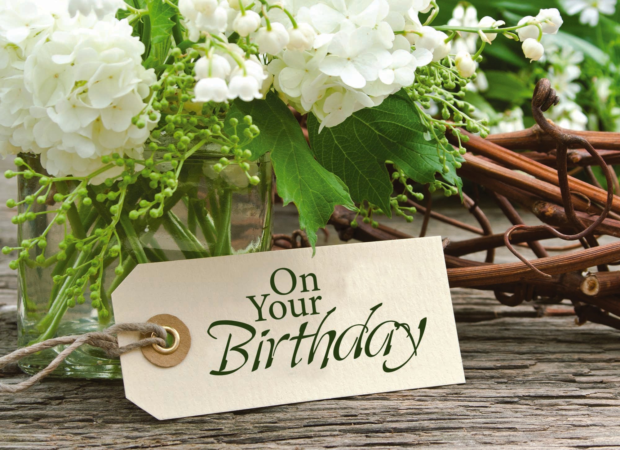 Birthday Floral Tags