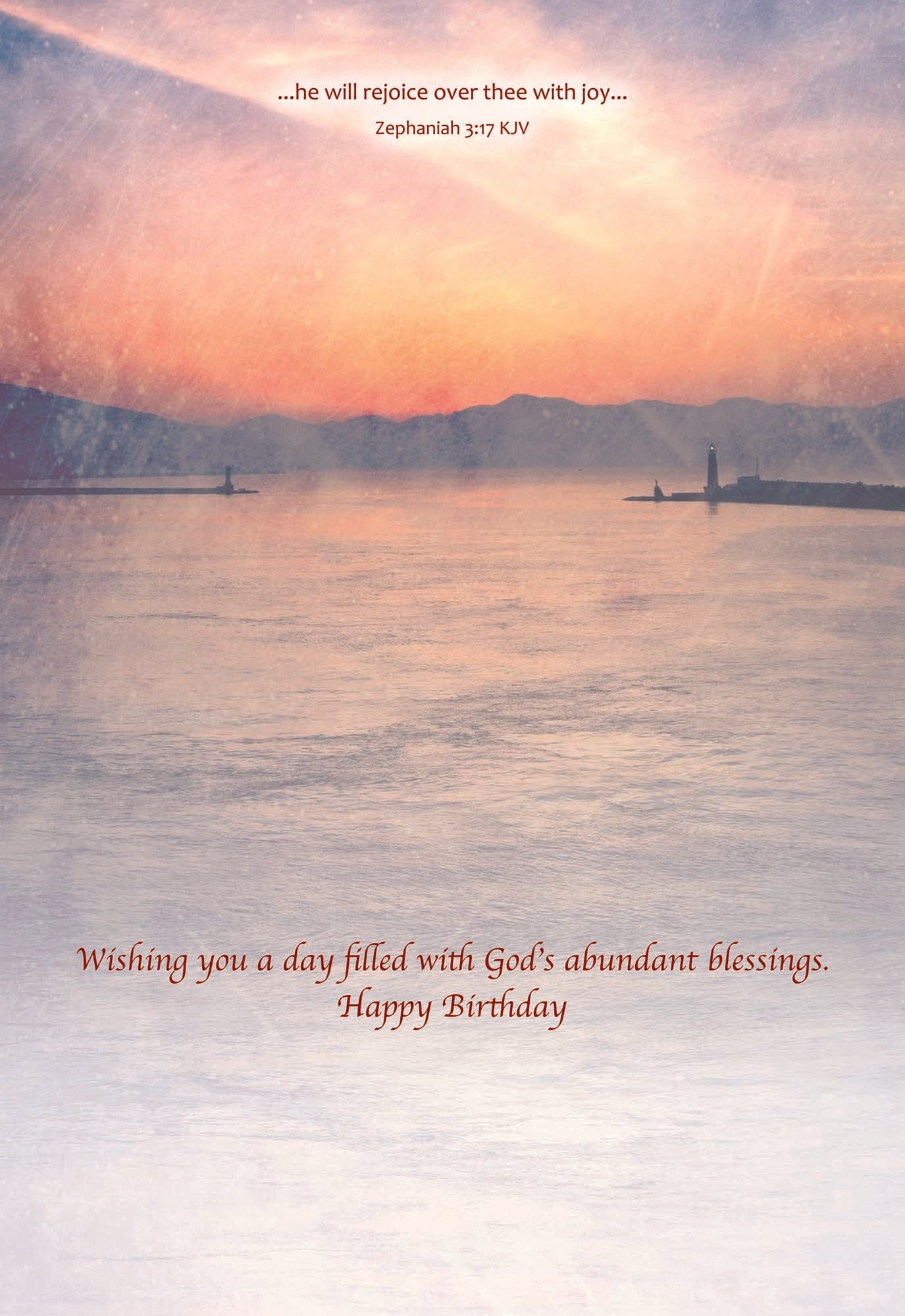 Card Design 3 Scripture - ...he will rejoice over thee with joy... Zephaniah 3:17 KJV