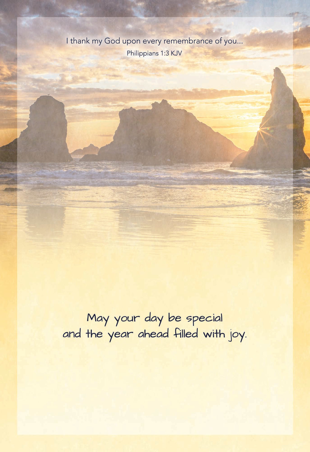 Card Design 4 Scripture - I thank my God upon every remembrance of you... - Philippians 1:3 KJV