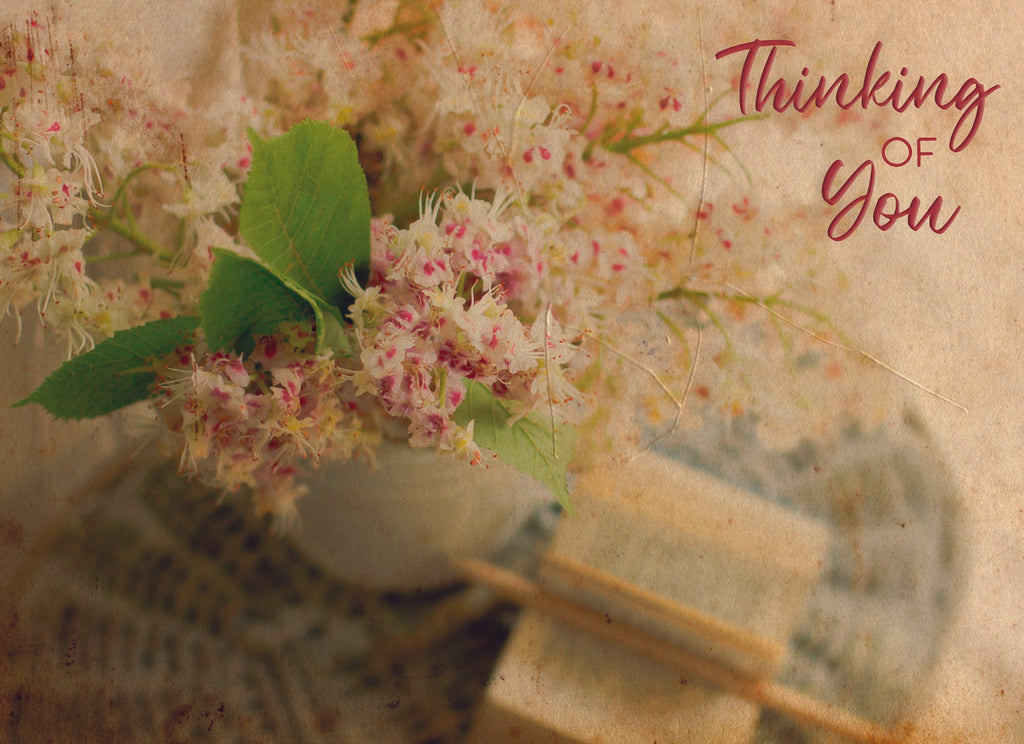 Christian Thinking of You Cards by Shared Blessings- Antique Floral, 12 Cards and Envelopes