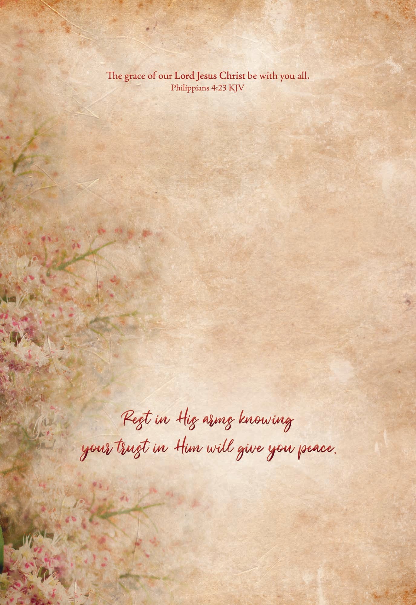 Christian Thinking of You Cards by Shared Blessings- Antique Floral, 12 Cards and Envelopes