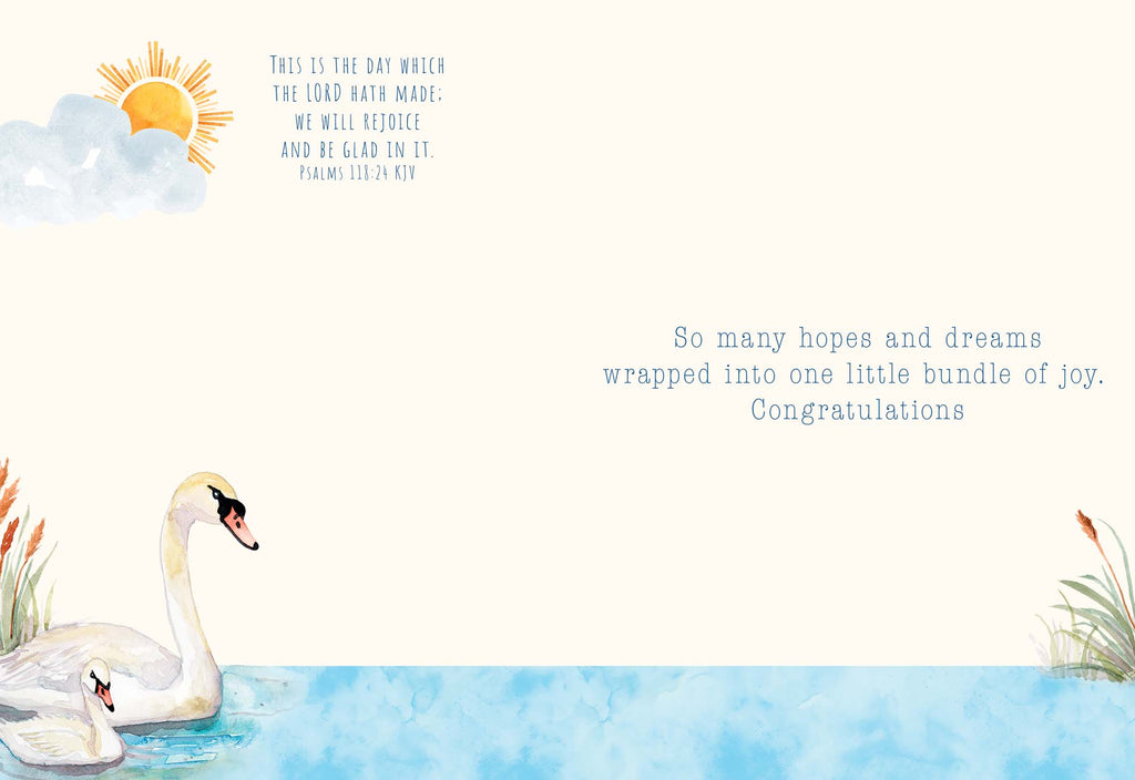 Christian New Baby Cards by Shared Blessings - Bundle of Joy - 12 Assorted New Baby Cards