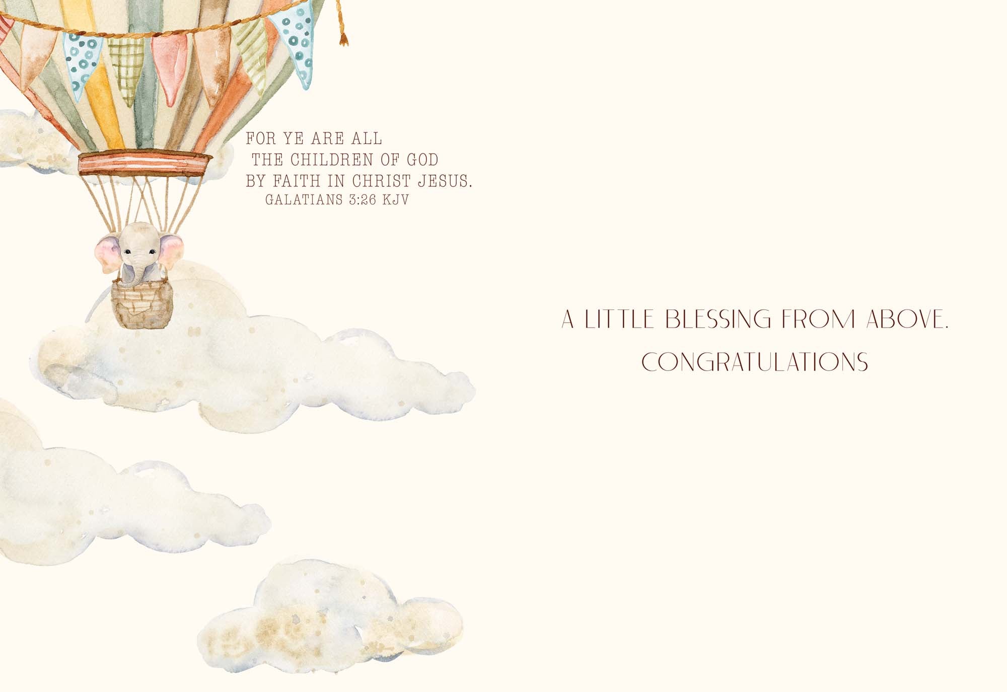 Christian New Baby Cards by Shared Blessings - Bundle of Joy - 12 Assorted New Baby Cards