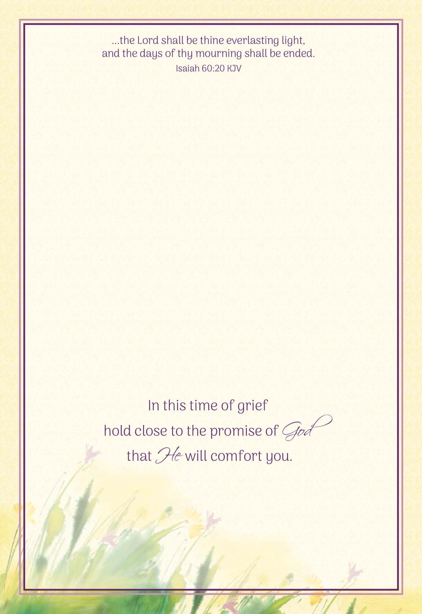 Christian Sympathy Cards by Shared Blessings. Watercolor Seaside | 12 Cards