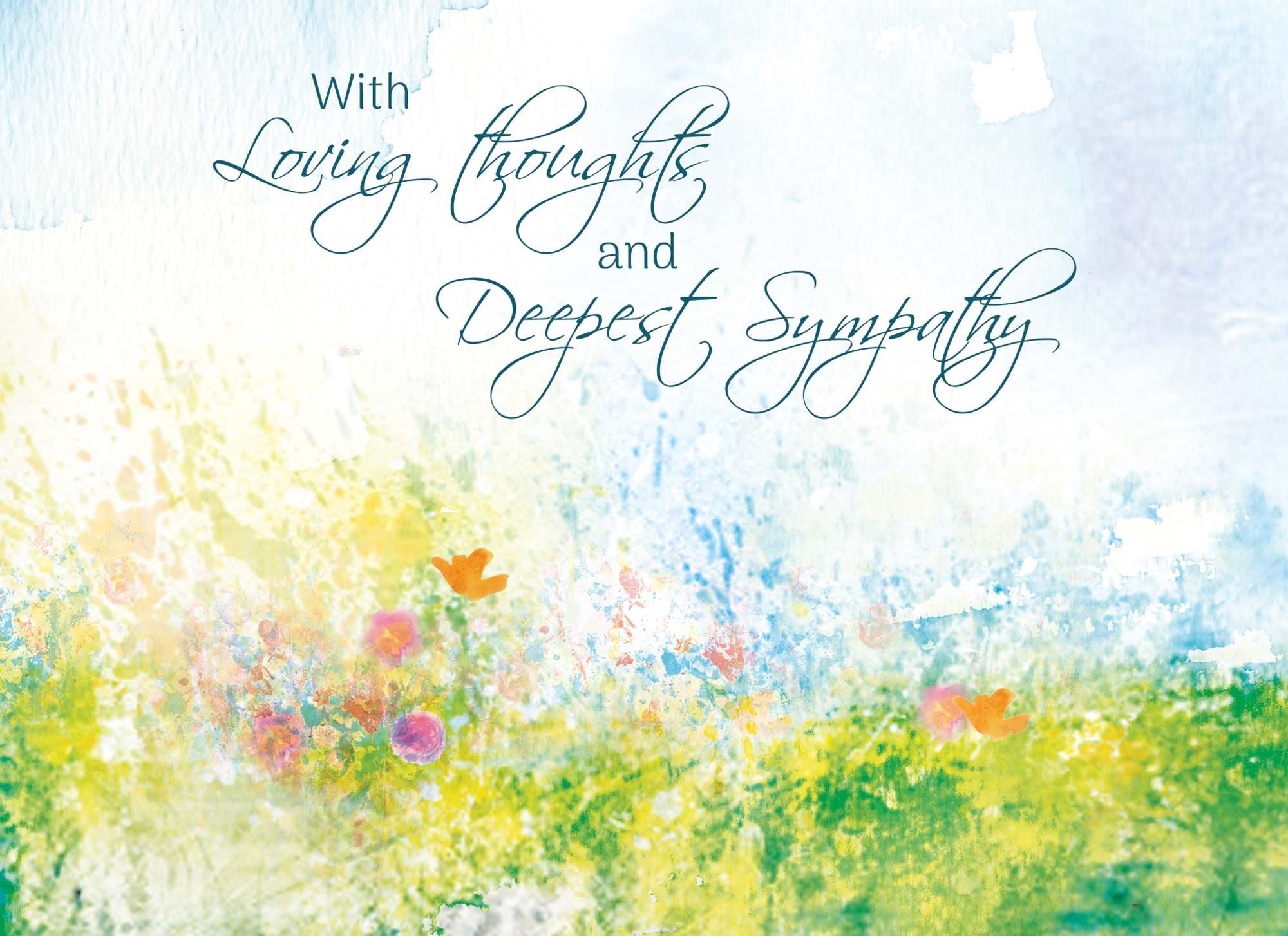 Christian Sympathy Cards by Shared Blessings. Watercolor Seaside | 12 Cards