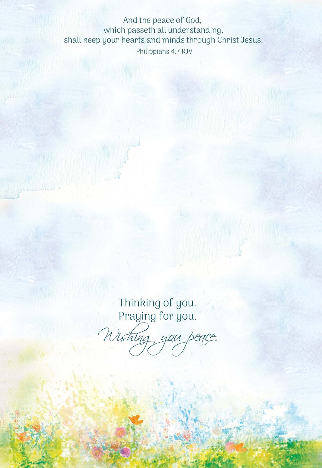 Christian Sympathy Cards by Shared Blessings. Watercolor Seaside | 12 Cards