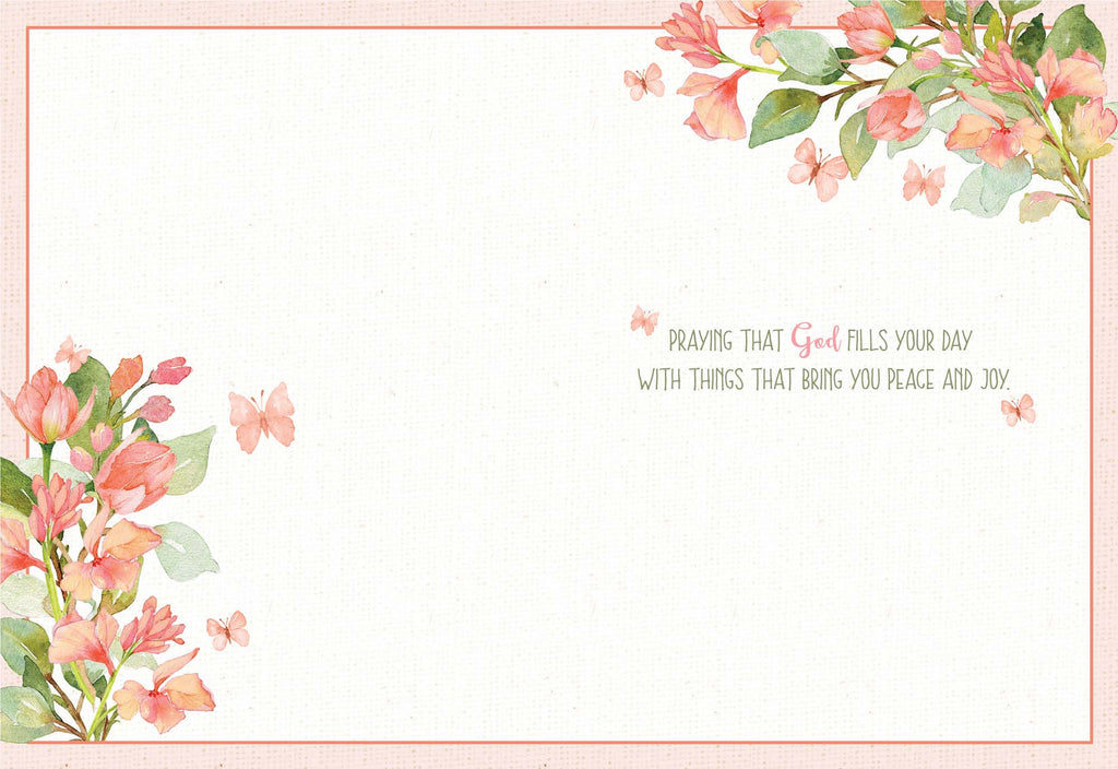 Floral design with text on a white background
