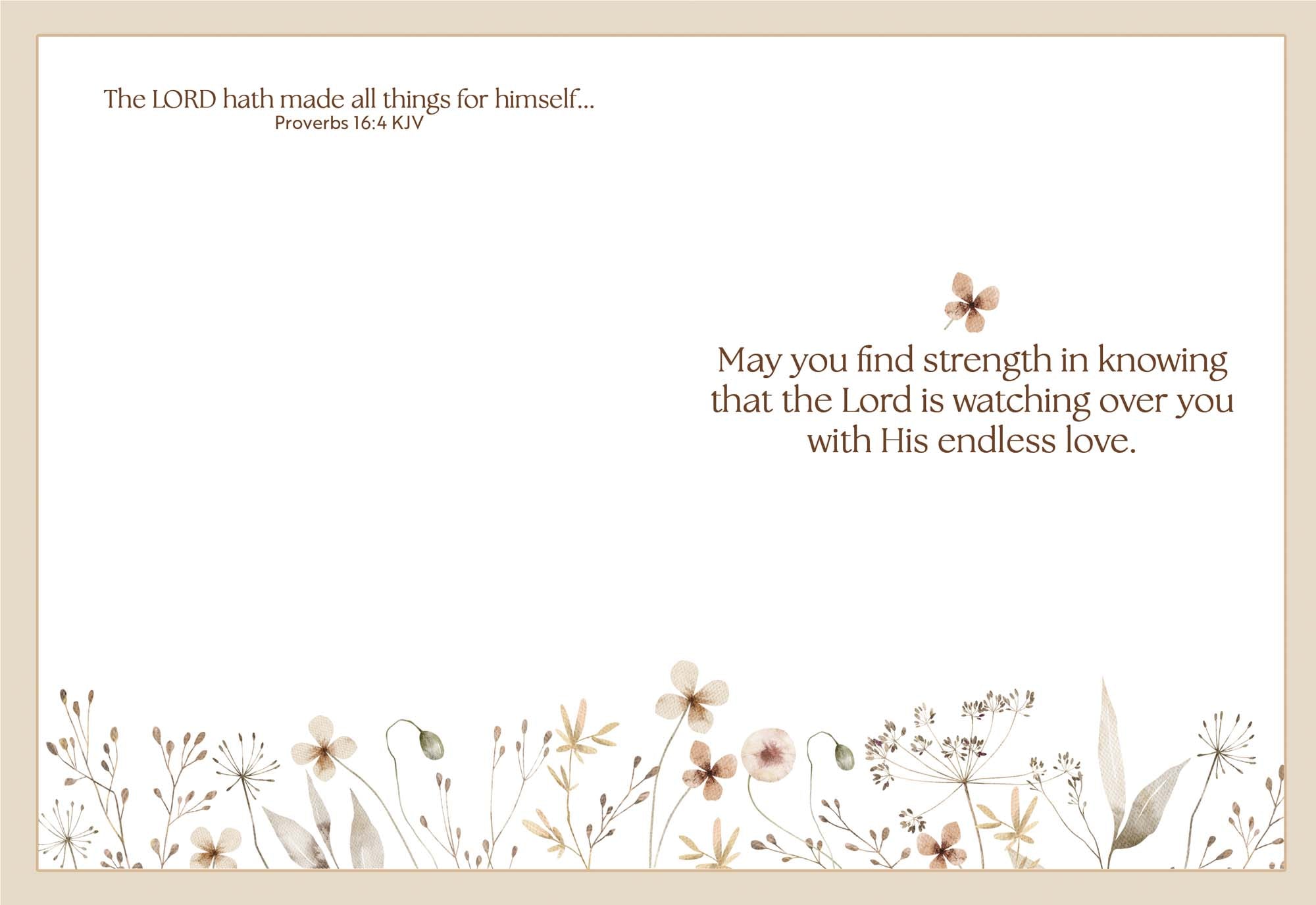 Motivational quote with floral design on a light background