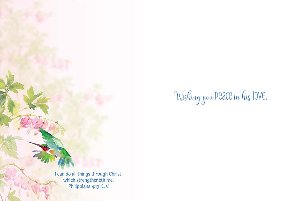 Religious Encouragement Cards with Scripture |  Wings of His Word