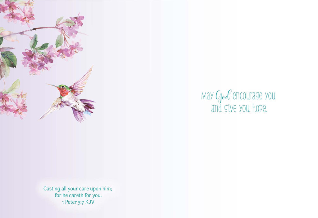 Religious Encouragement Cards with Scripture |  Wings of His Word