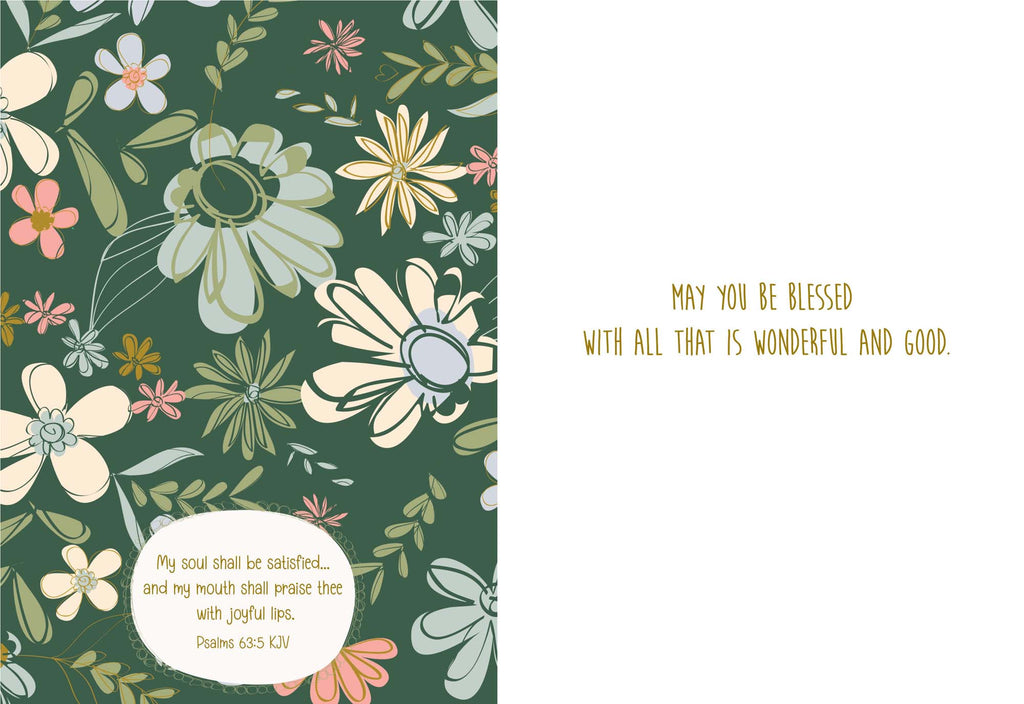Floral KJV Christian Birthday Card Box | Joyful Blessings