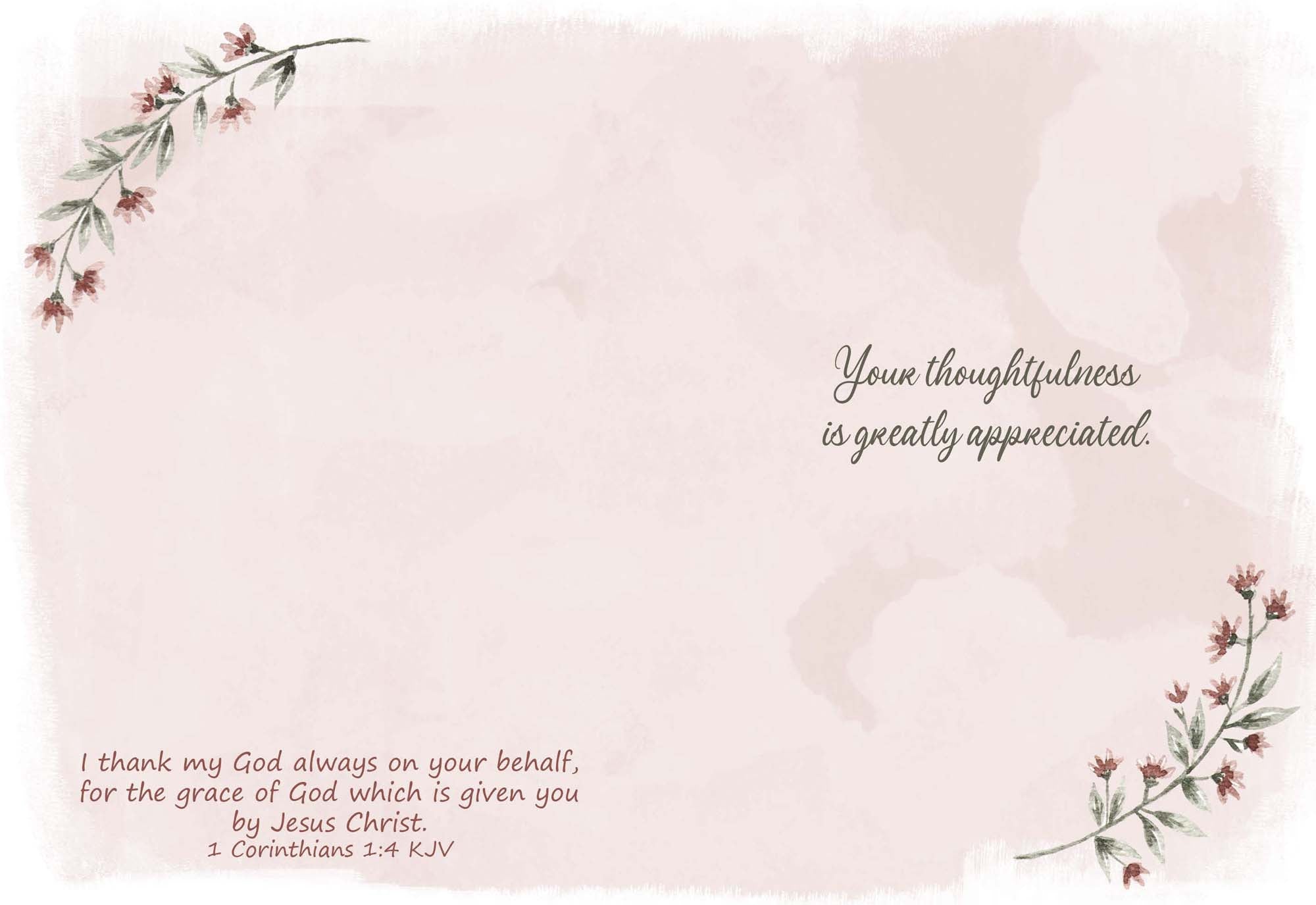 Religious Thank You Cards with Scripture |  Graced with Gratitude