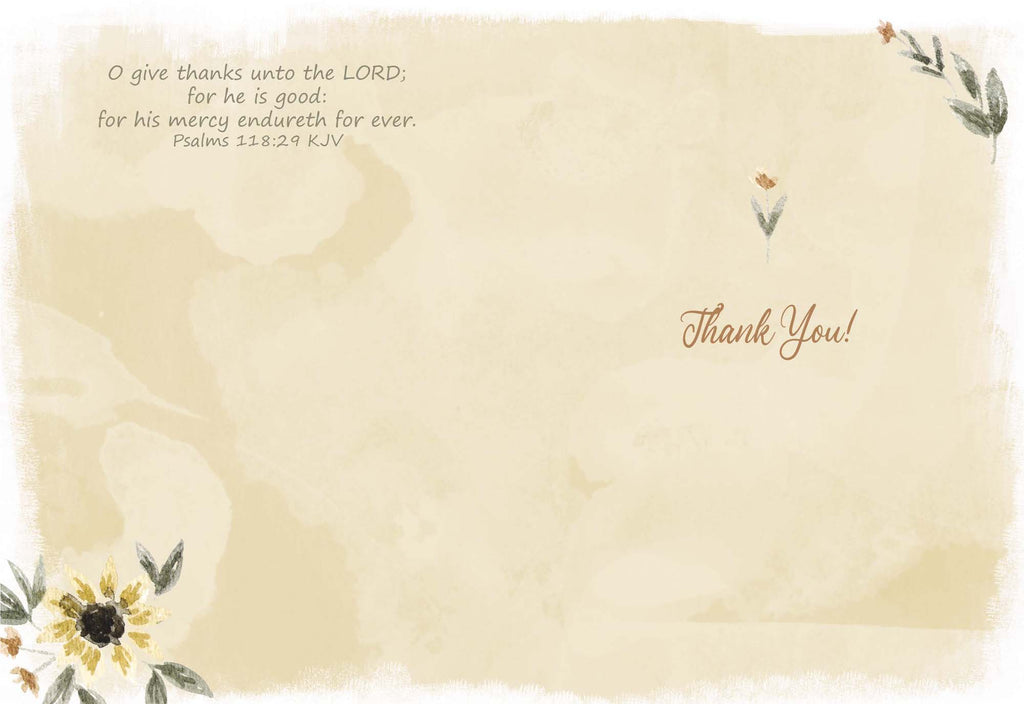 Religious Thank You Cards with Scripture |  Graced with Gratitude