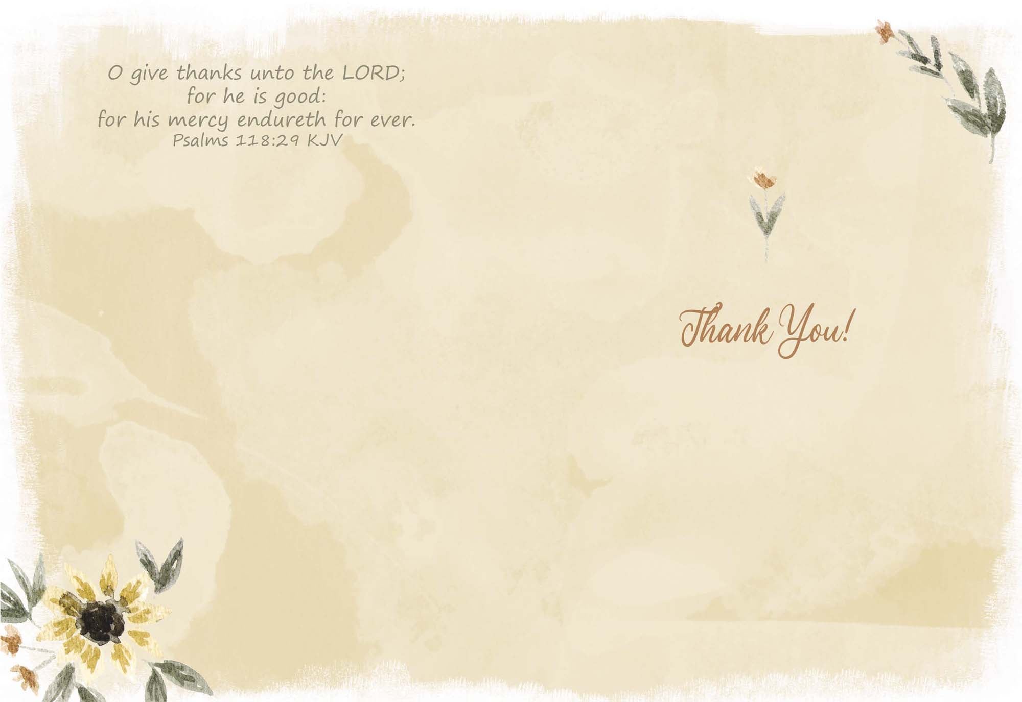 Religious Thank You Cards with Scripture |  Graced with Gratitude