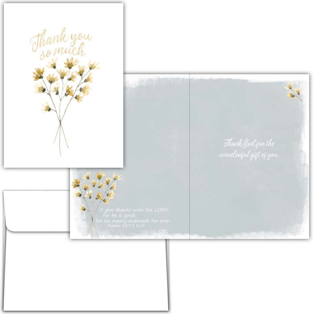 Religious Thank You Cards with Scripture |  Graced with Gratitude