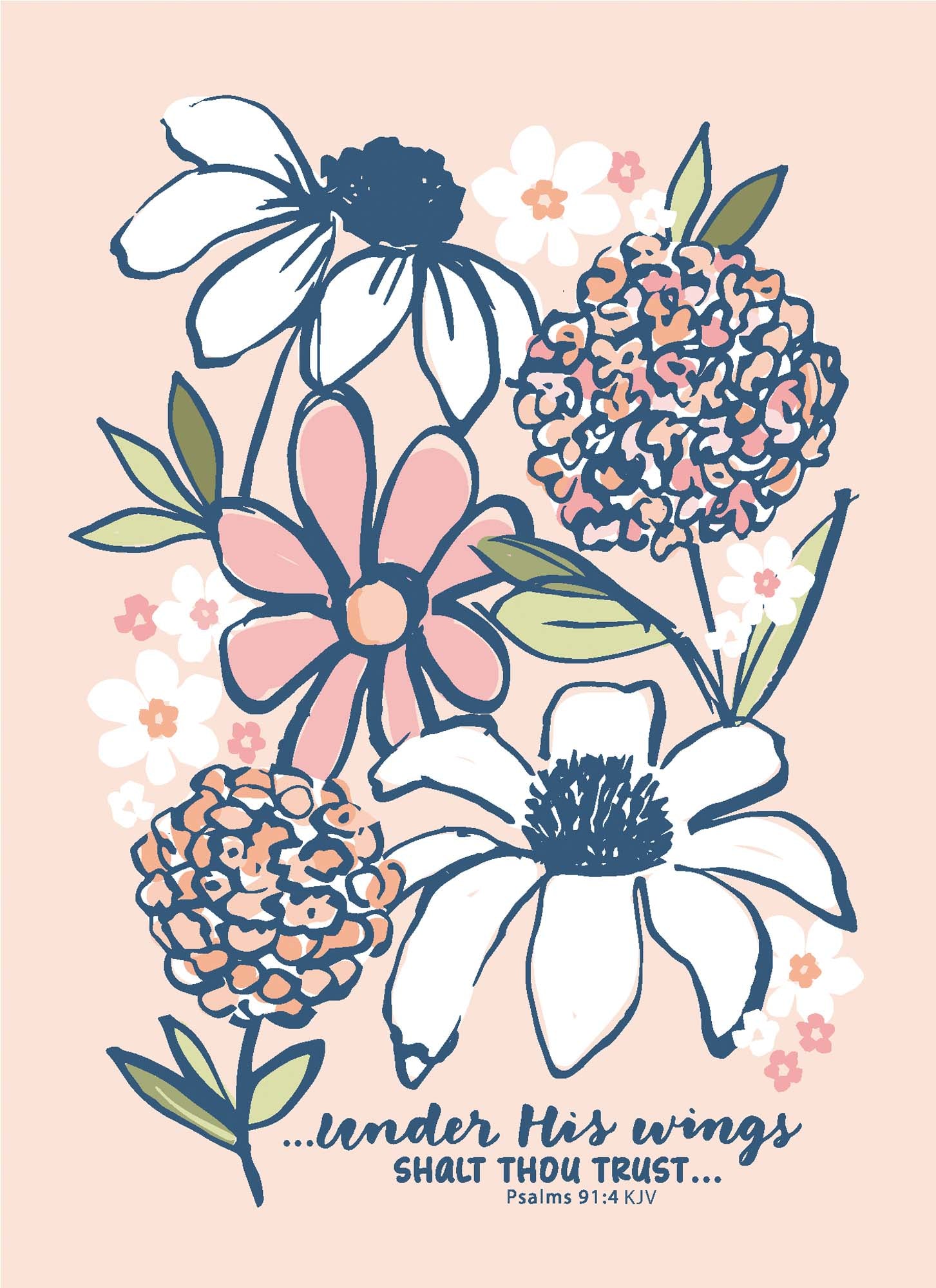 Religious Encouragement Cards with Scripture | Hope Blossoms