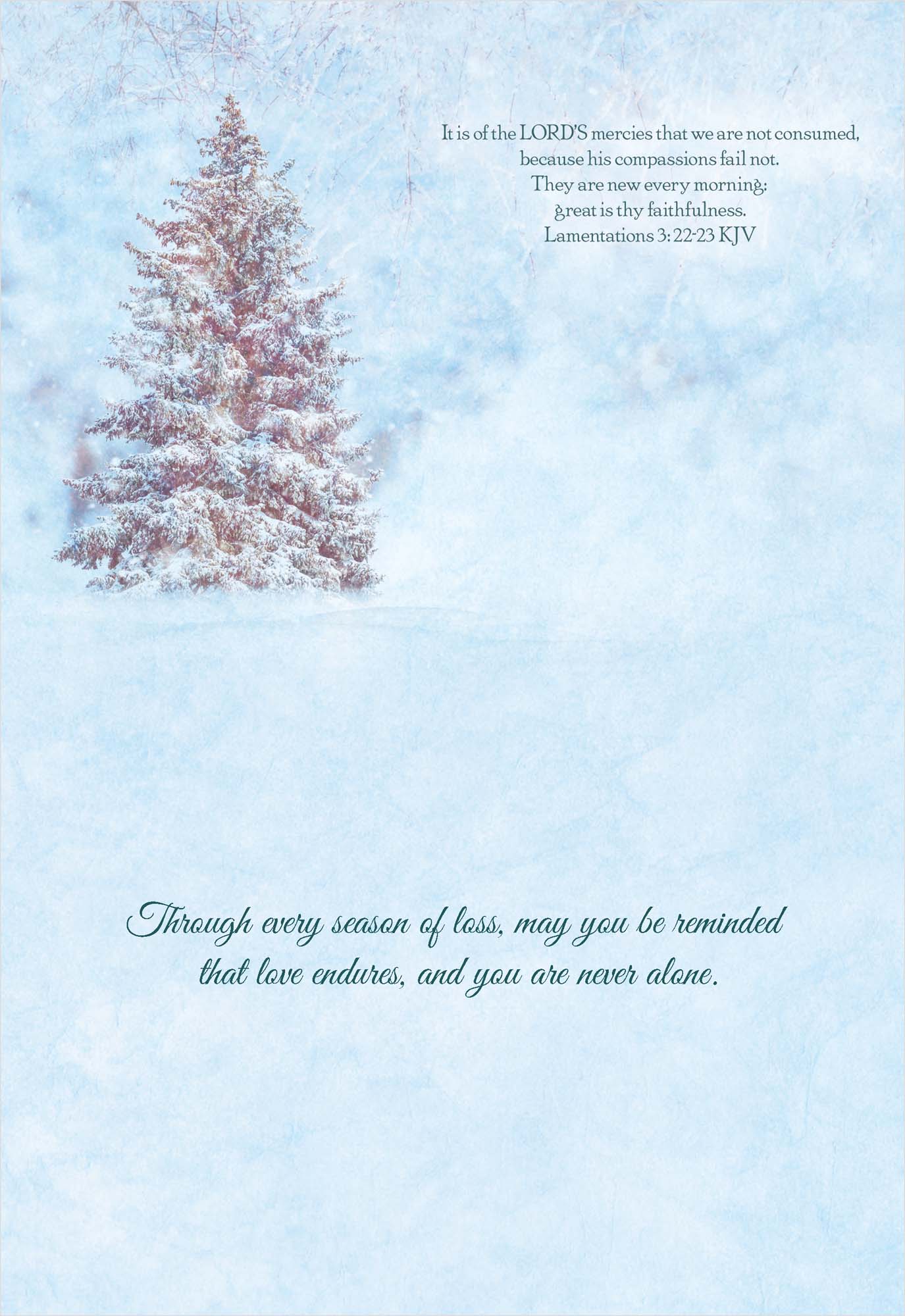 Religious Sympathy Cards with KJV Scripture | Heavenly Peace