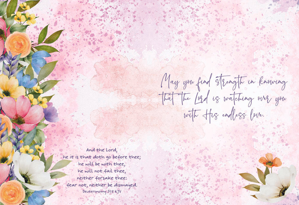 Christian Thinking of You Cards by Shared Blessings- Garden's Reflection, 12 Cards and Envelopes
