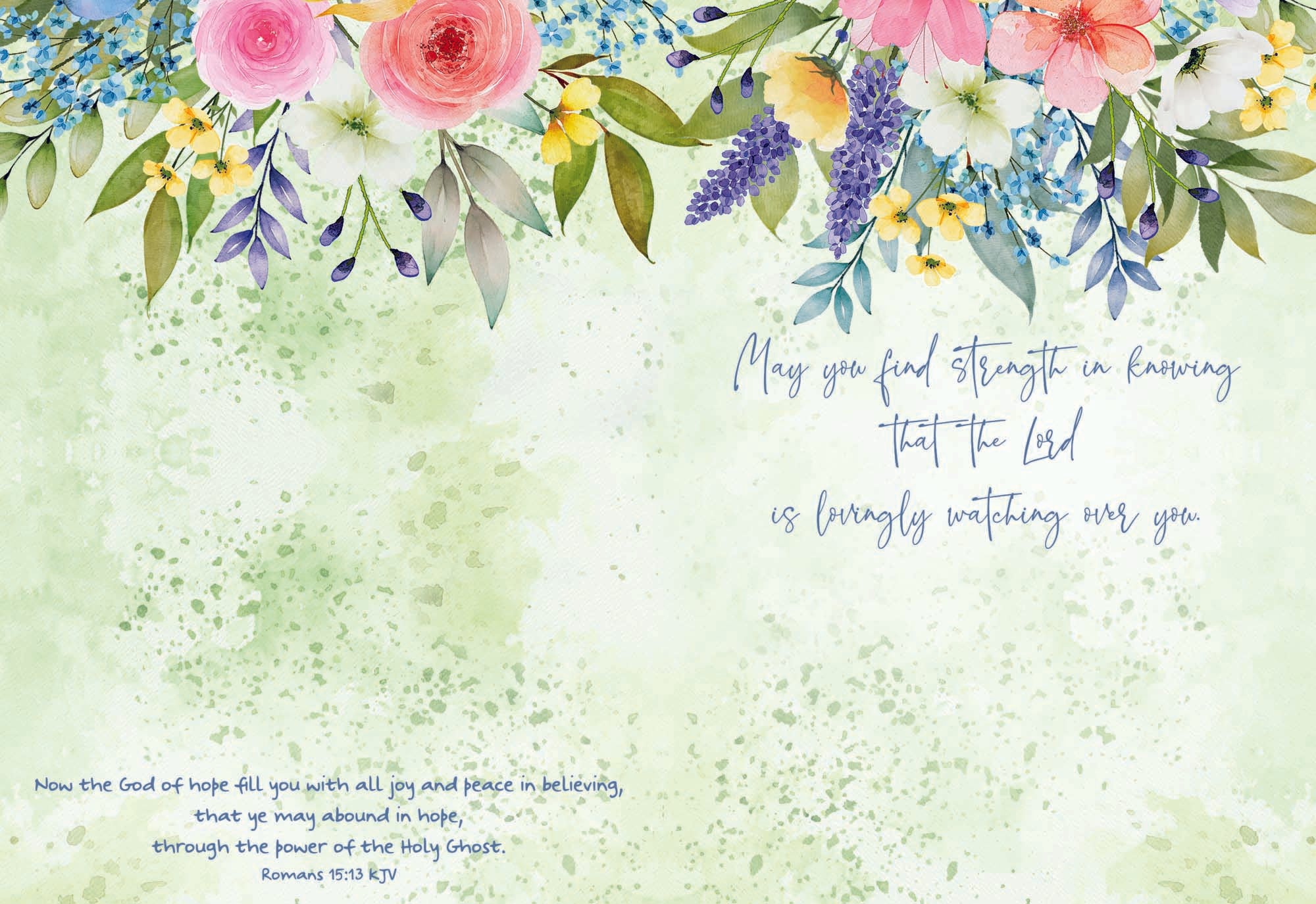 Christian Thinking of You Cards by Shared Blessings- Garden's Reflection, 12 Cards and Envelopes