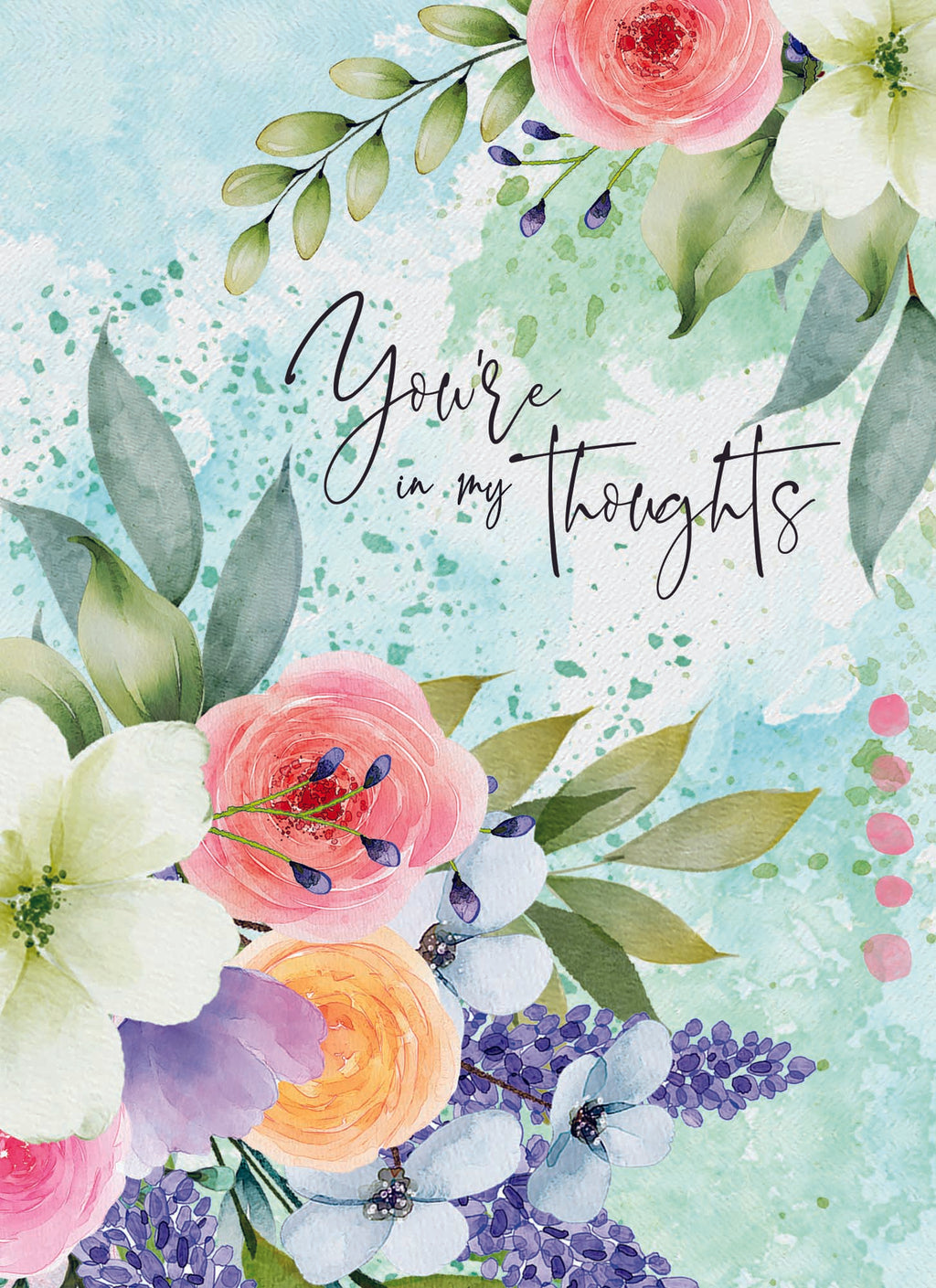 Christian Thinking of You Cards by Shared Blessings- Garden's Reflection, 12 Cards and Envelopes