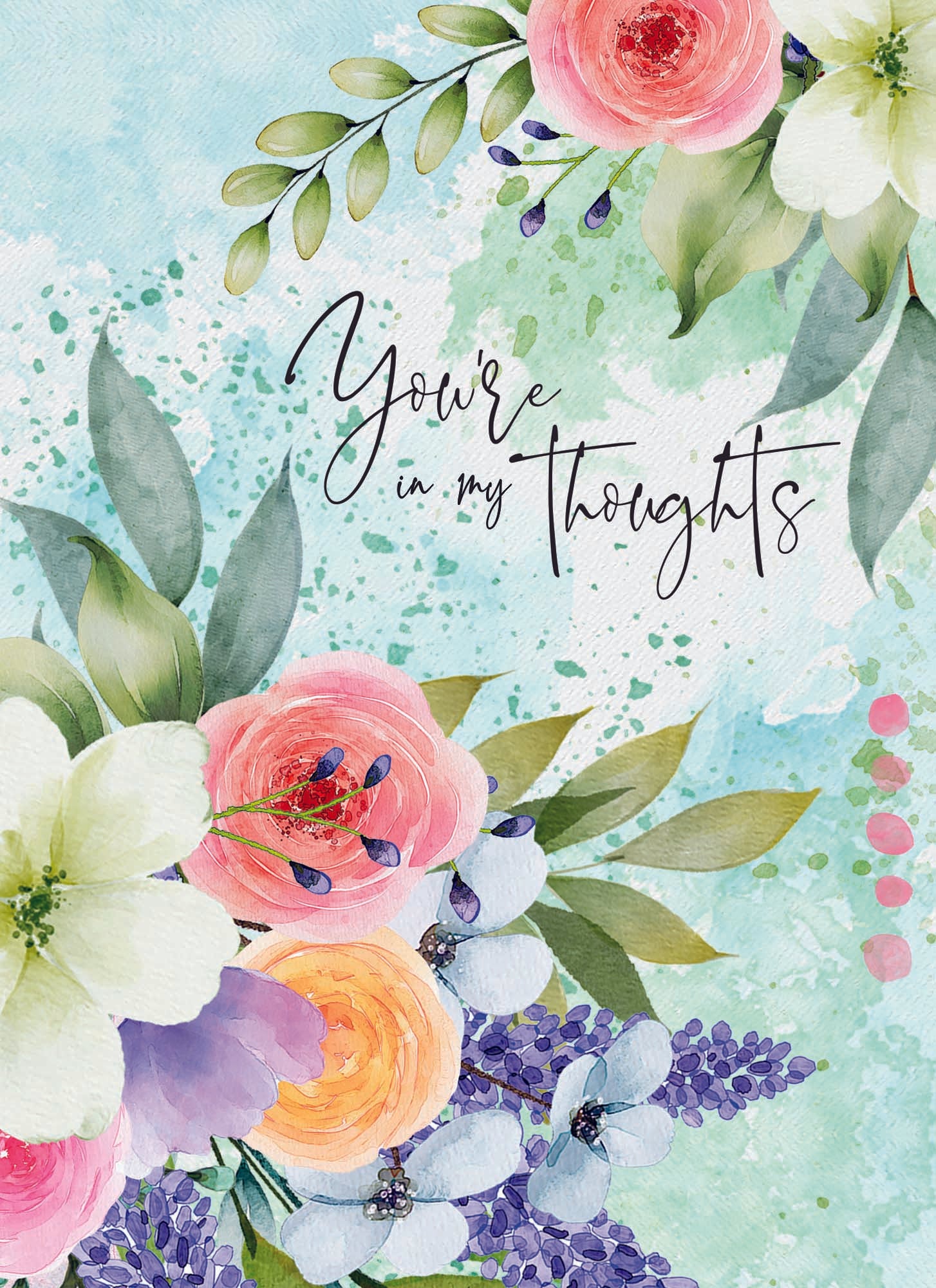 Christian Thinking of You Cards by Shared Blessings- Garden's Reflection, 12 Cards and Envelopes
