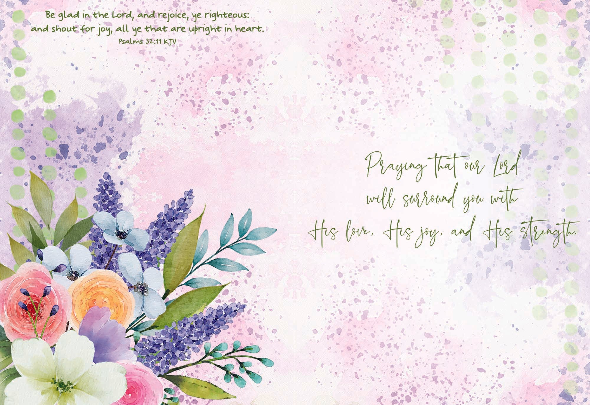 Christian Thinking of You Cards by Shared Blessings- Garden's Reflection, 12 Cards and Envelopes