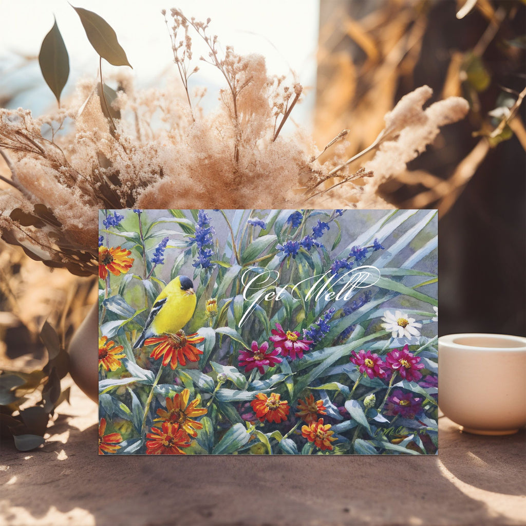 front of 1 get well card with bird