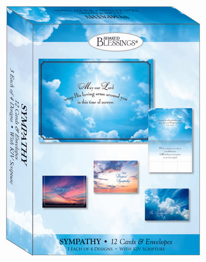Sympathy - Clouds in the Sky - Assorted Sympathy Cards, Box of 12