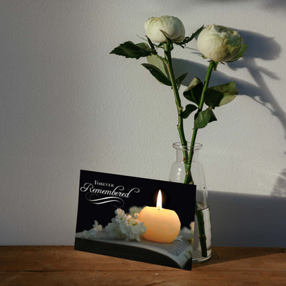 Christian Sympathy Cards by Shared Blessings- Candles, 12 Cards and Envelopes