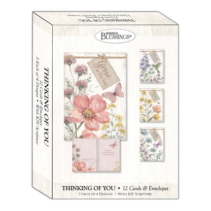 Peaceful Garden  - Boxed Thinking of You Cards, Box of 12
