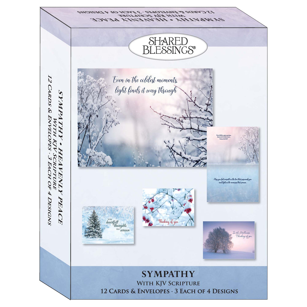 Religious Sympathy Cards with KJV Scripture | Heavenly Peace