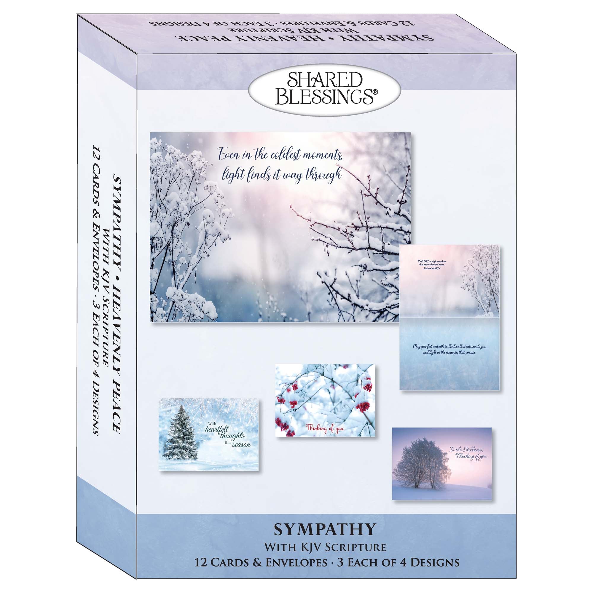 Religious Sympathy Cards with KJV Scripture | Heavenly Peace