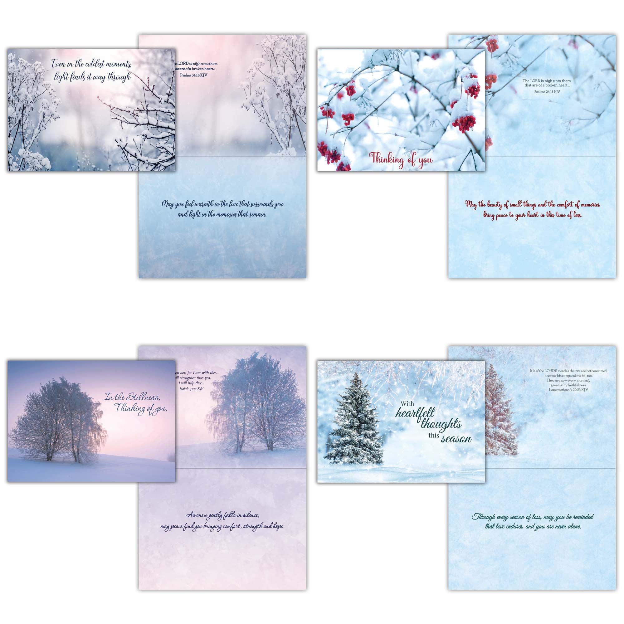 Religious Sympathy Cards with KJV Scripture | Heavenly Peace