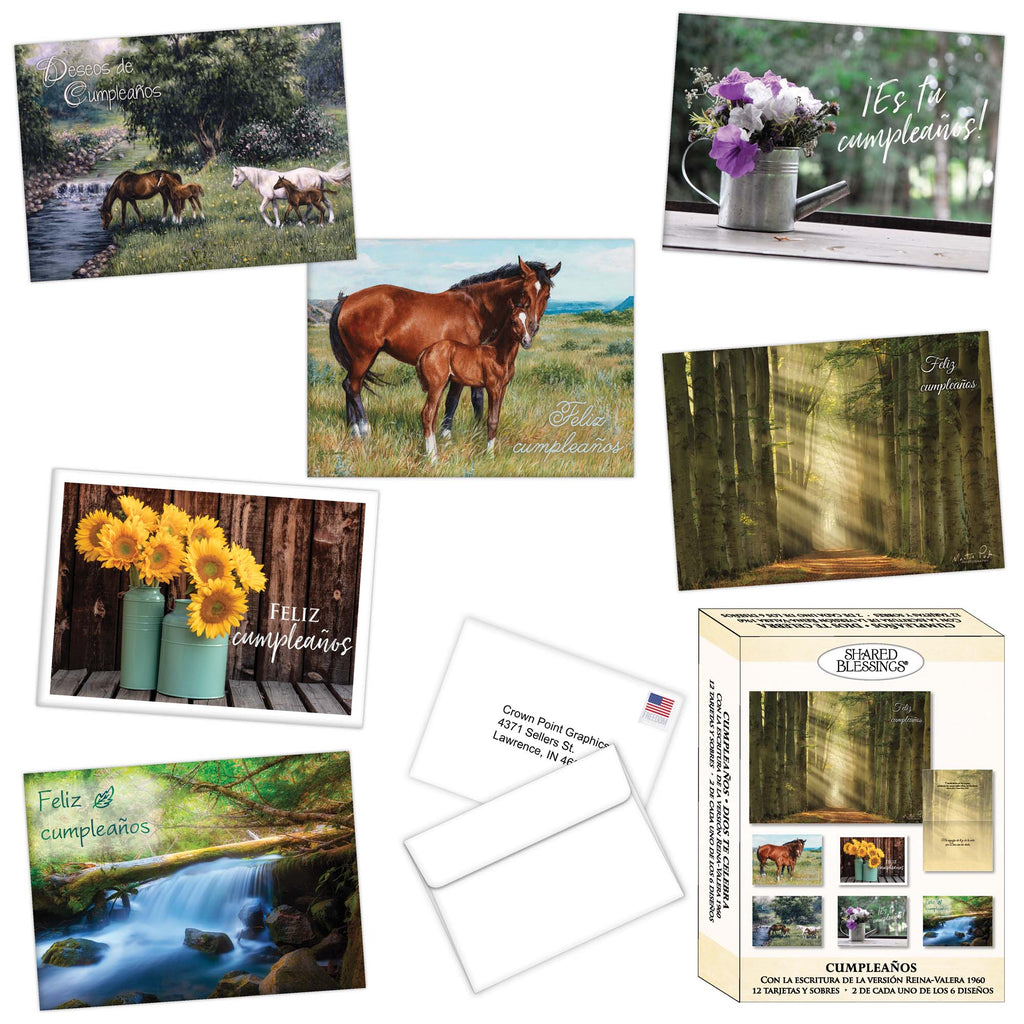 Religious Birthday Cards with Scripture in Spanish | Dios Te Celebra
