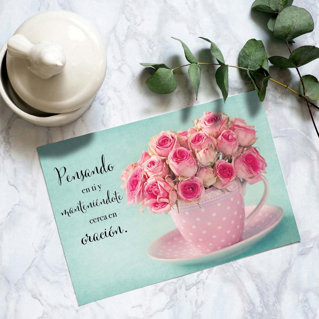Religious Praying for You Cards in Spanish with Scripture | Bendiciones en Oración
