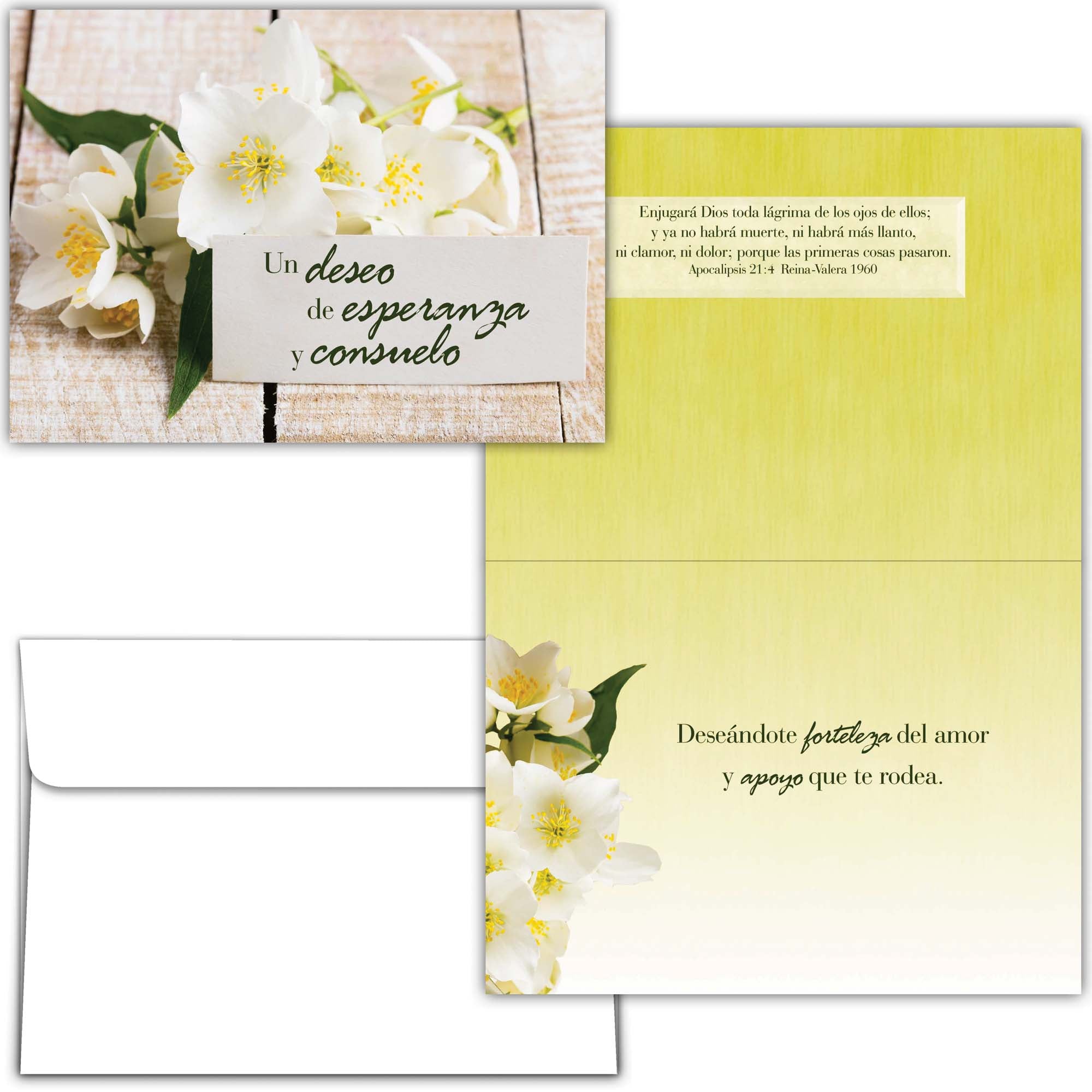 Christian Spanish Sympathy Cards by Shared Blessings, Flores Rústicas