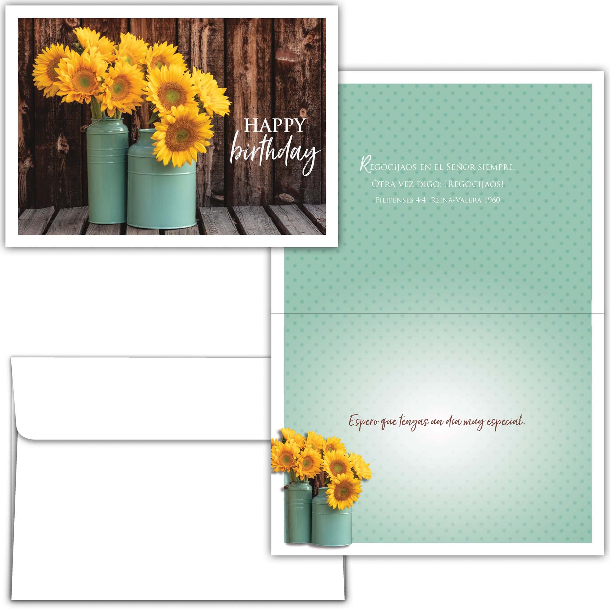 Religious Birthday Cards with Scripture in Spanish | Dios Te Celebra